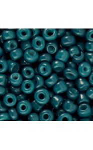 Seed beads 6/0 (4mm) Dark teal blue